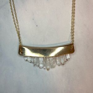 Quartz Row Necklace